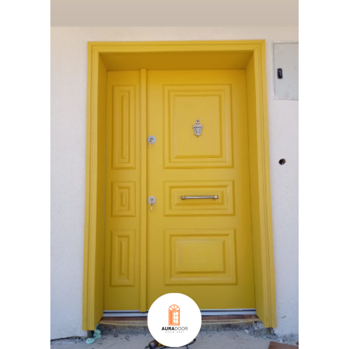 Klasik  Sarı Villa Kapısı AUV-010