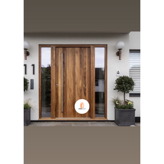 Ahşap Kahve Villa Kapısı AUV-002